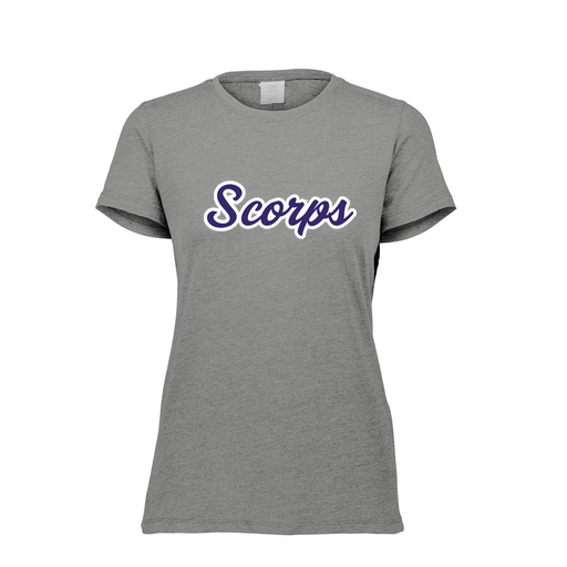 [FTSCUBGY-FAXS-LOGO3] Decker Women's Tri-Blend T-Shirt - Short Sleeve (Female Adult XS, Gray, Logo 3)