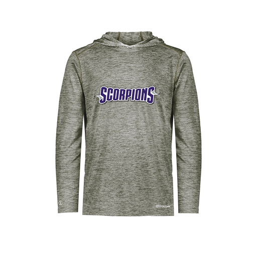 [FOLHCGGY-AS-LOGO1] Decker Men's Charge Hoodie (Adult S, Gray, Logo 1)